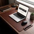 ROVAN Leather Desk Mat - Minimalist Work Surface (Desk Pad Edition)