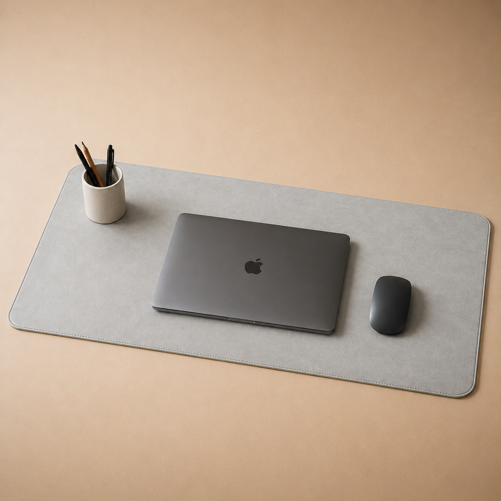 ROVAN Leather Desk Mat - Minimalist Work Surface (Desk Pad Edition)