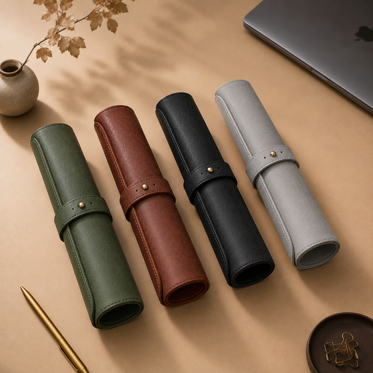 ROVAN Leather Desk Mat - Minimalist Work Surface (Desk Pad Edition)